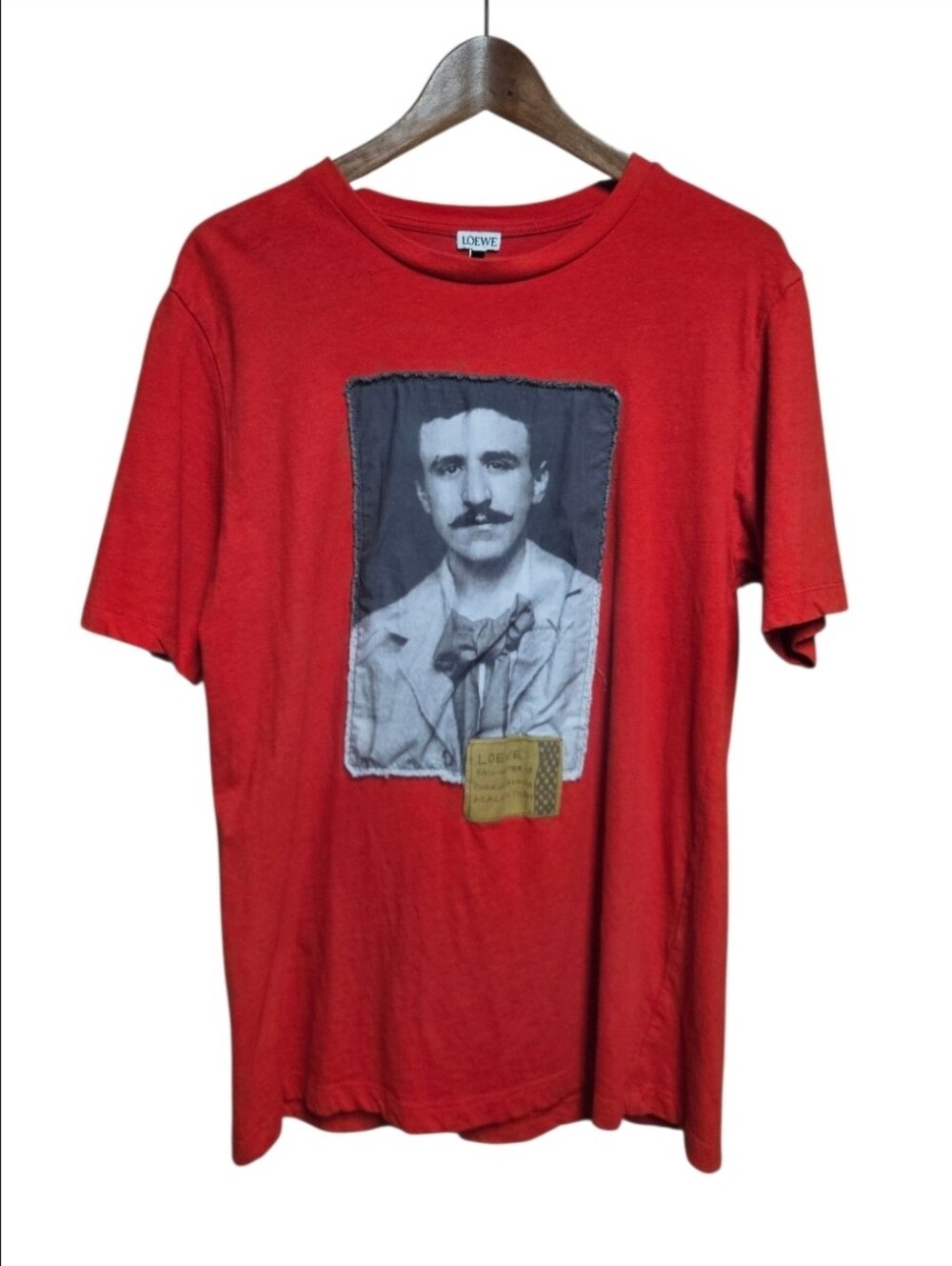 LOEWE | FW 18 Red Short Sleeve Crew Neck T-Shirt in Size Small